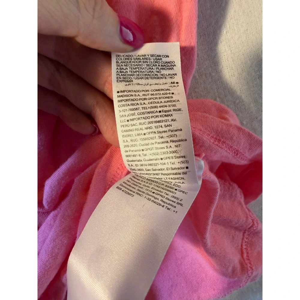 Old Navy Girls Pink Living My‎ Best Life Scooter Graphic T-Shirt Size S 6-7